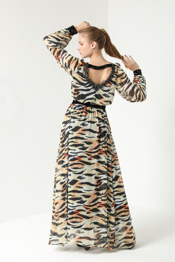 PRINT MAXI DRESS