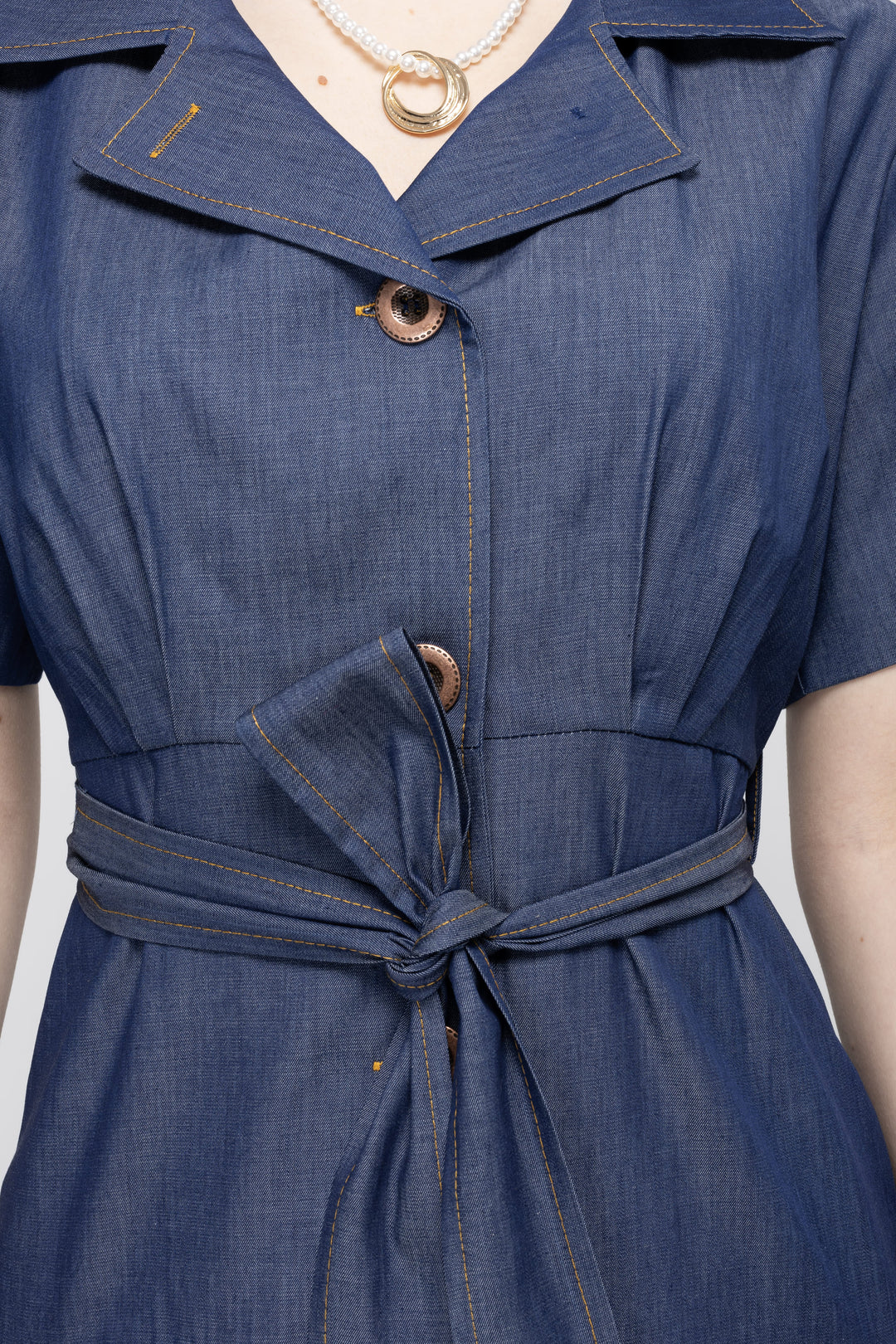 Midi Denim Shirt Dress